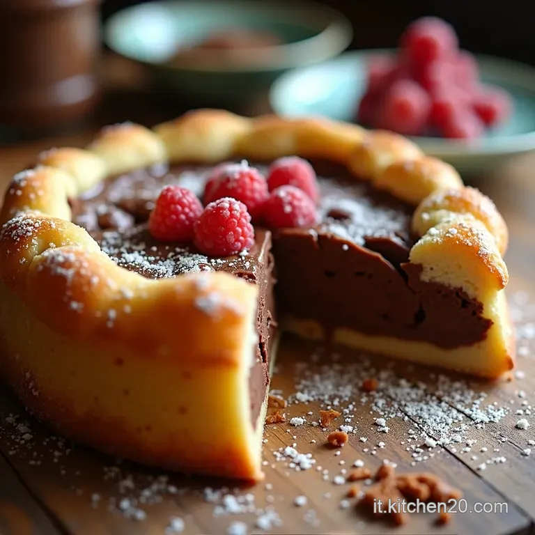 Crostata Di Ricotta E Nutella presentation