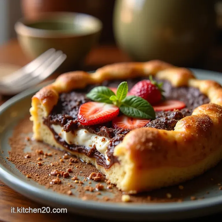 Crostata Nutella E Ricotta Della Nonna presentation