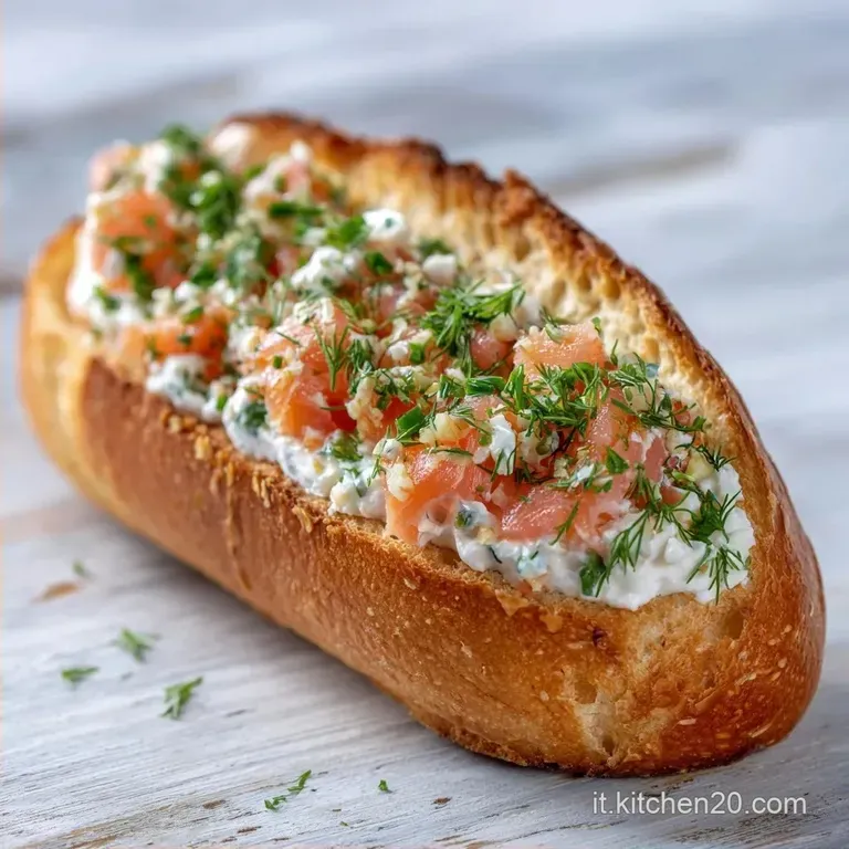 Crostini Salmone e Philadelphia: Base Croccante