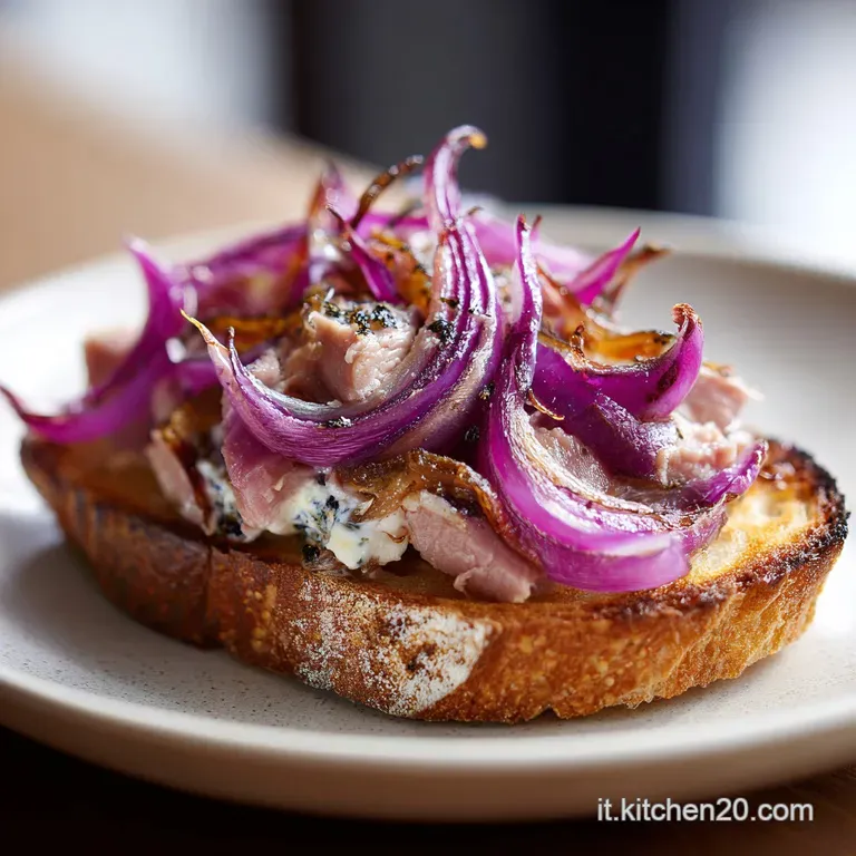 Crostini Tonno e Cipolle Caramellate