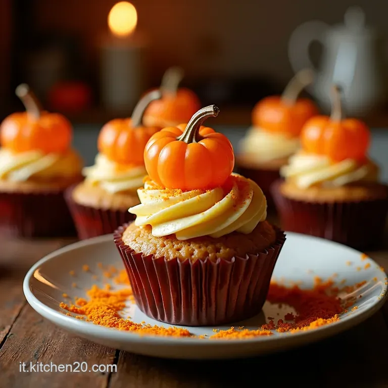 Cupcake Di Halloween Da Brivido Zucca Speziata E Ragnatele Di Cioccolato presentation