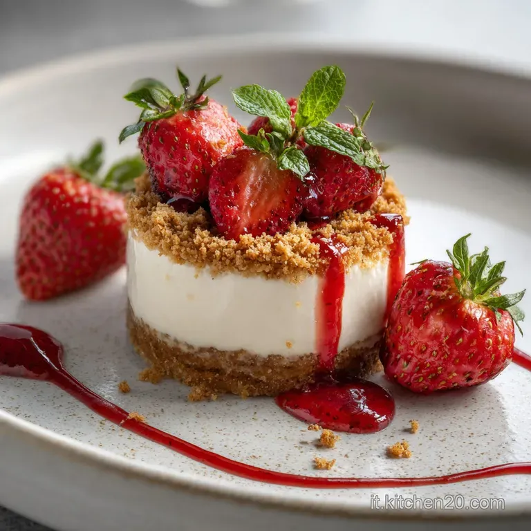 Dessert delizioso per l estate facile e veloce alle fragole