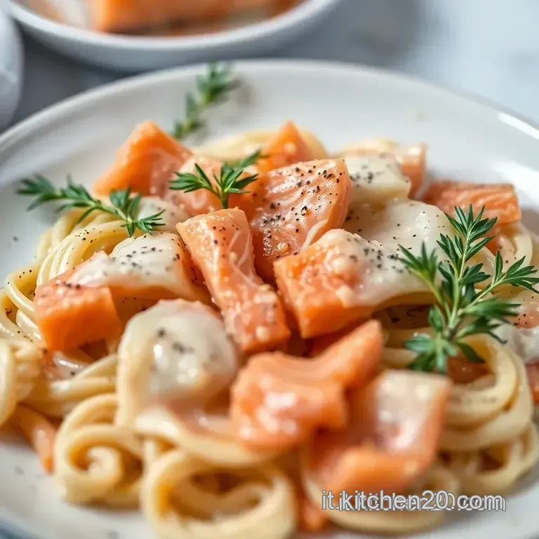 Farfalle Al Salmone: Un Classico Cremoso presentation