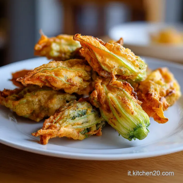 Fiori di Zucca Ripieni Friggitrice Aria