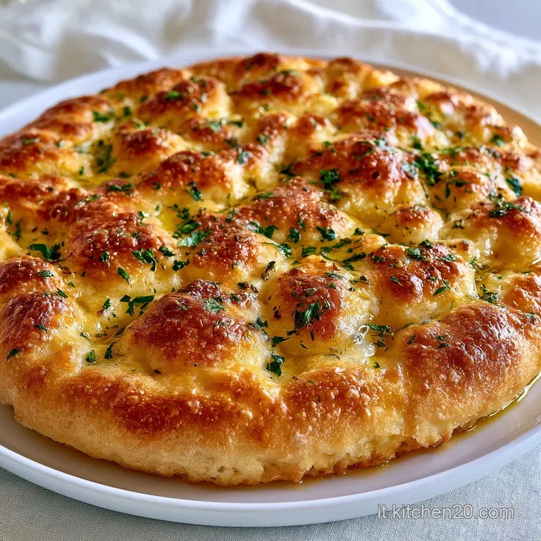 Fetta dorata su piatto bianco, con pomodorini rossi brillanti e gocce d'olio extravergine che riflettono la luce.