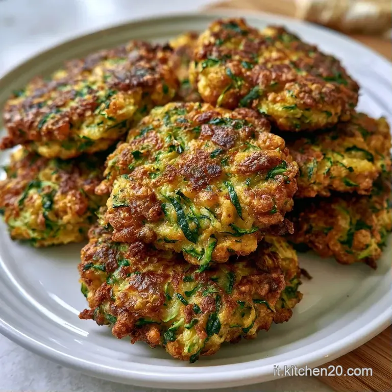 Frittelle dorate disposte a cerchio con un cucchiaio di crema bianca fresca e foglioline di menta verde brillante.