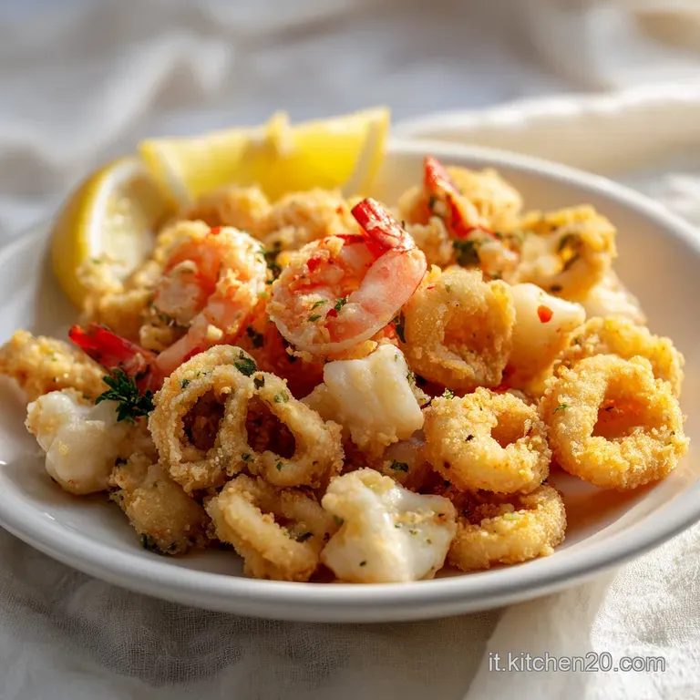 Filetti di pesce fritti dalla panatura dorata disposti con cura, accompagnati da fette di limone giallo brillante.