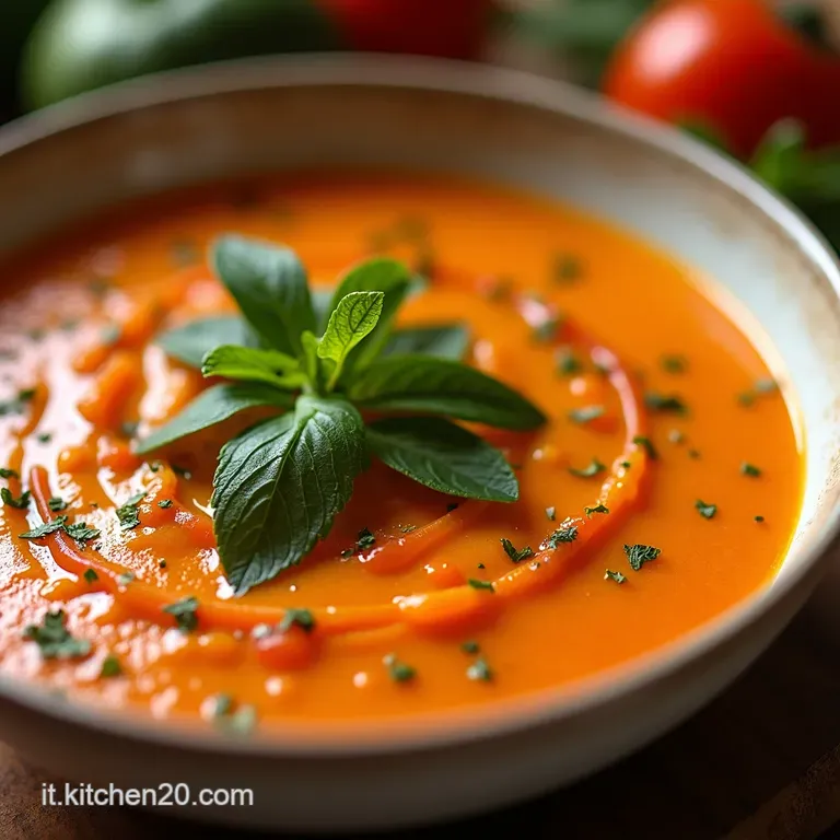 Gazpacho Andaluso Tradizionale Lestate Liquida Fresca E Vibrante presentation