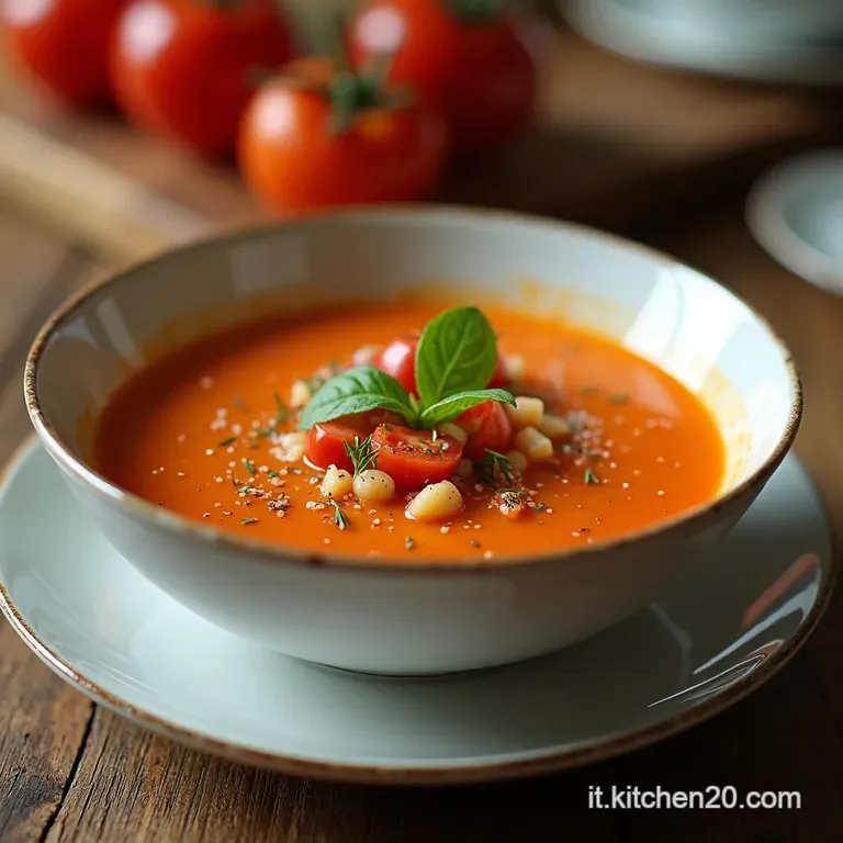 Gazpacho Andaluso Tradizionale LEstate Liquida Fresca e Vibrante