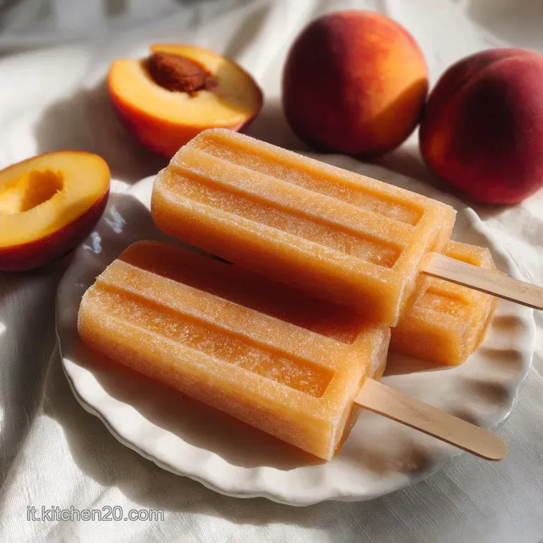 Ghiaccioli alla Pesca Fatti in Casa