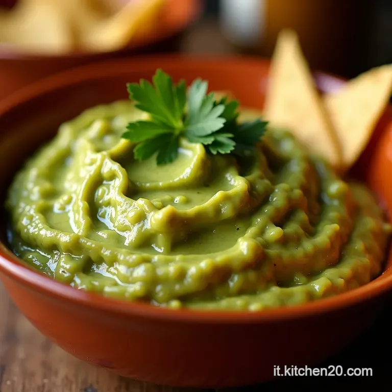 Guacamole Da Ristorante La Perfezione Cremosa E Piccante presentation