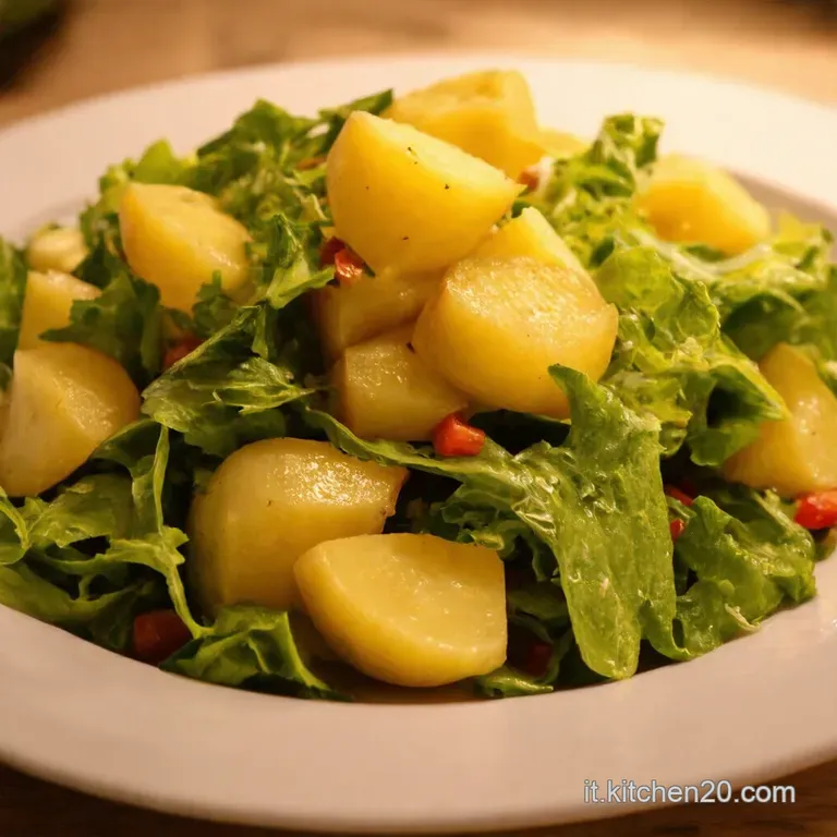 Insalata Di Patate Alla Mediterranea presentation