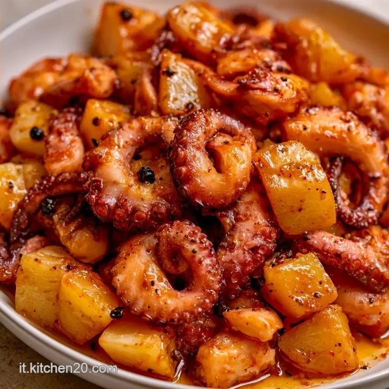 Insalata Di Polpo con Patate a Pasta Gialla