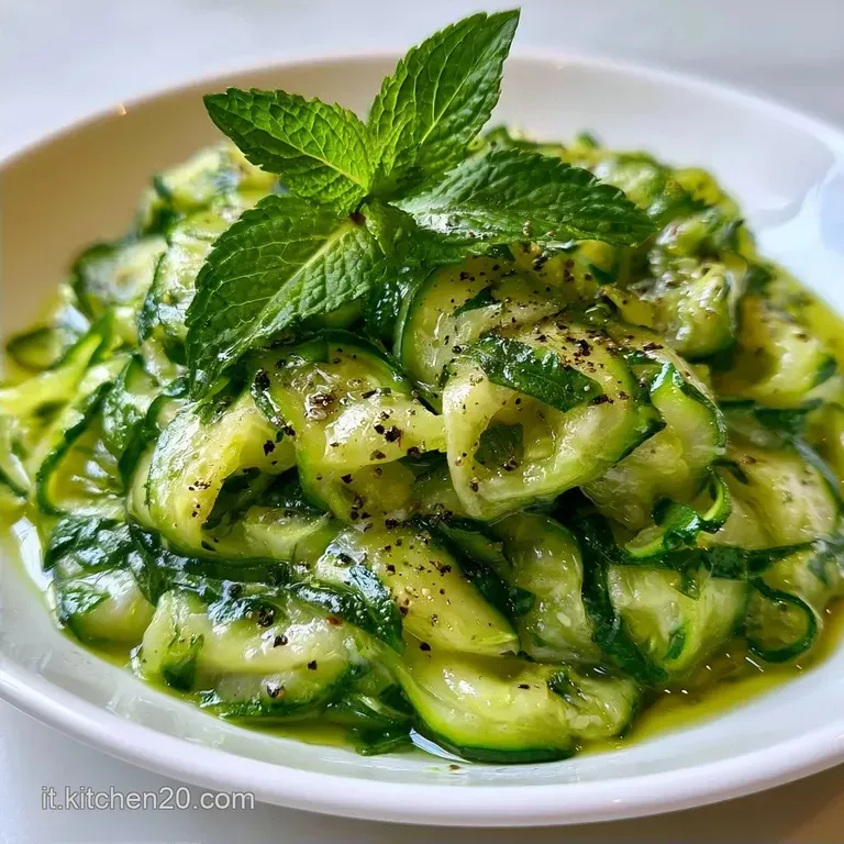 Insalata Di Zucchine Crude e Menta