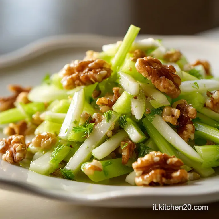 Insalata Sedano e Mela Verde: Croccante e Raffinata