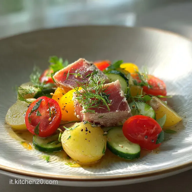 Insalata Tonno Patate Verdure Fresca