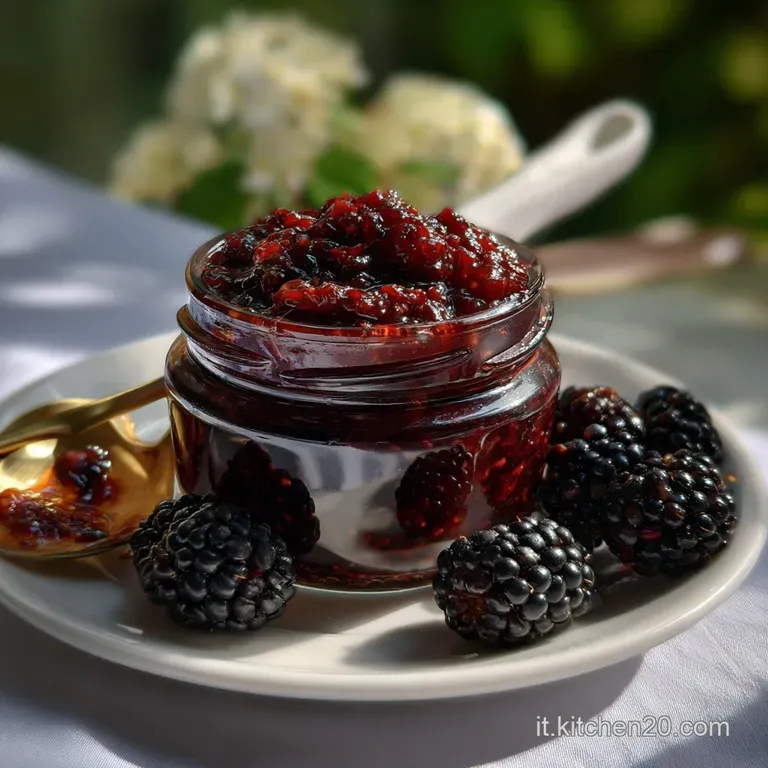 La Vera Marmellata Di More Selvatiche Fatta in Casa presentation