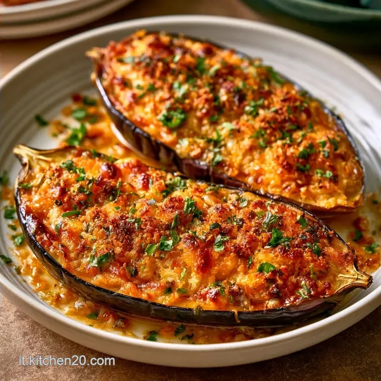 Melanzane Ripiene Di Pane con Mollica di Pane