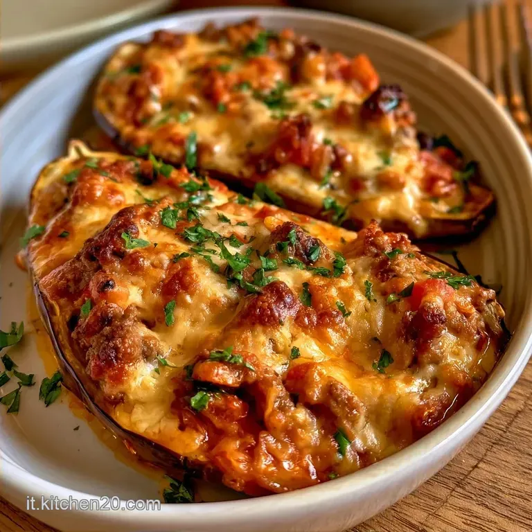 Melanzane Ripiene Estive con Carne Macinata
