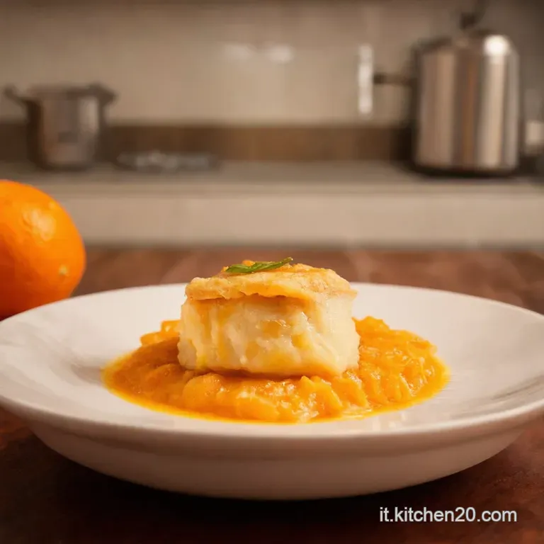 Meringhe Allarancia Con Crema Pasticcera presentation