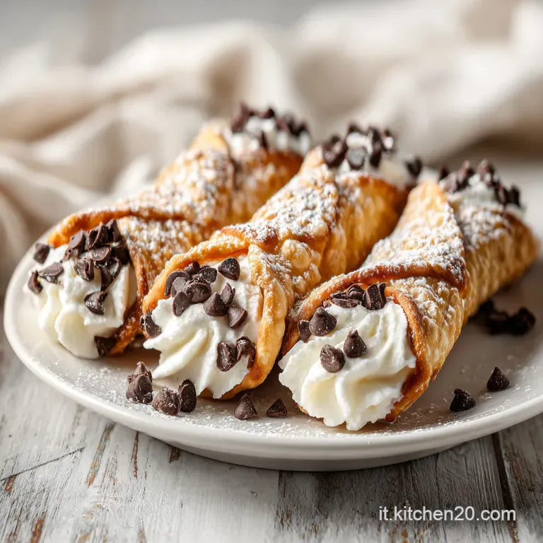 Mini Cannoli alla Crema Pasticcera