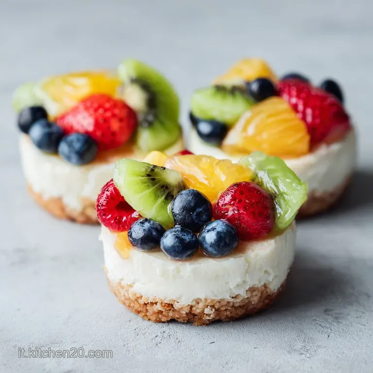 Mini Cheesecake alla Frutta Senza Cottura