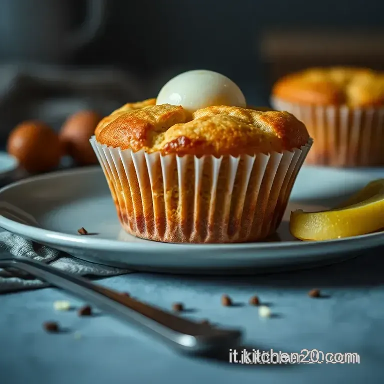 Muffin Golosi Con Gocce Di Cioccolato presentation