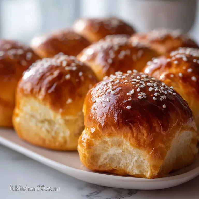Slices of pillowy milk bread on a wooden board, showcasing the airy crumb and delicate crust, ready to be enjoyed with but...