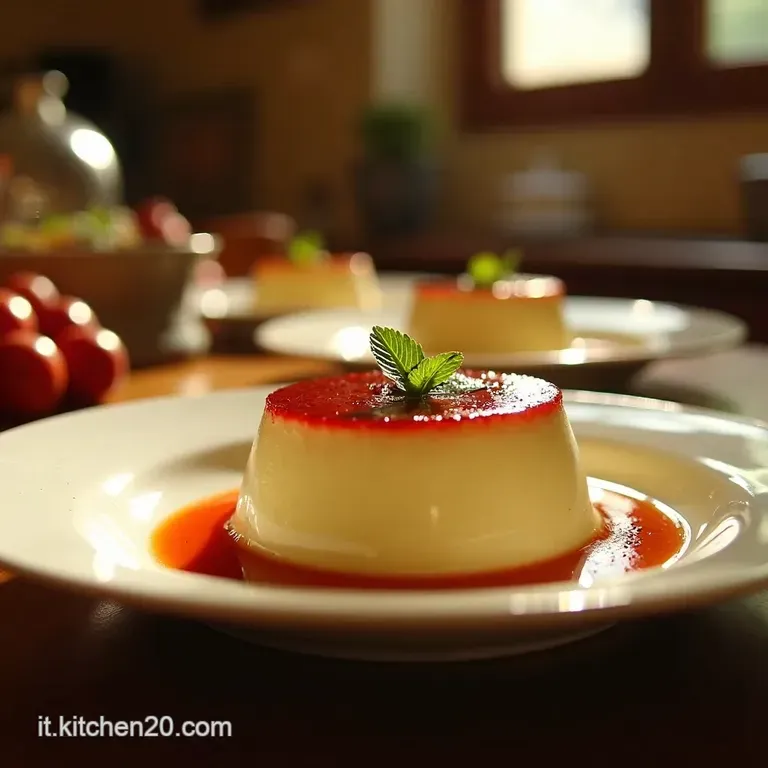Panna Cotta Classica Alla Vaniglia Leleganza Semplice Del Dolce Al Cucchiaio Italiano presentation