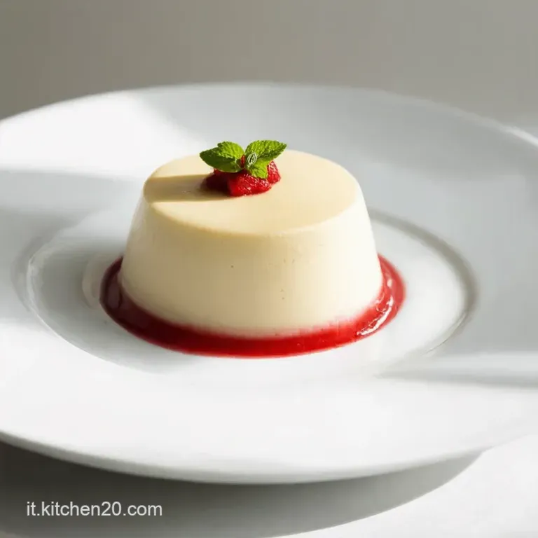 Panna Cotta Classica con Salsa ai Frutti di Bosco