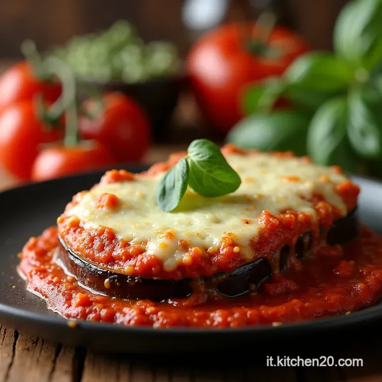 Parmigiana Di Melanzane presentation