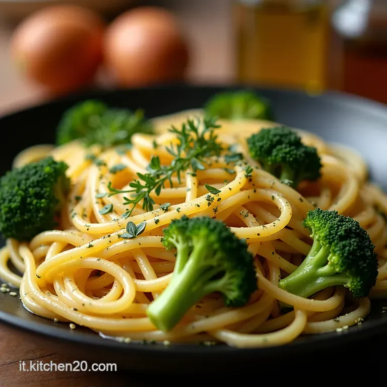 Pasta Aglio E Olio Con Broccoli E Pangrattato presentation