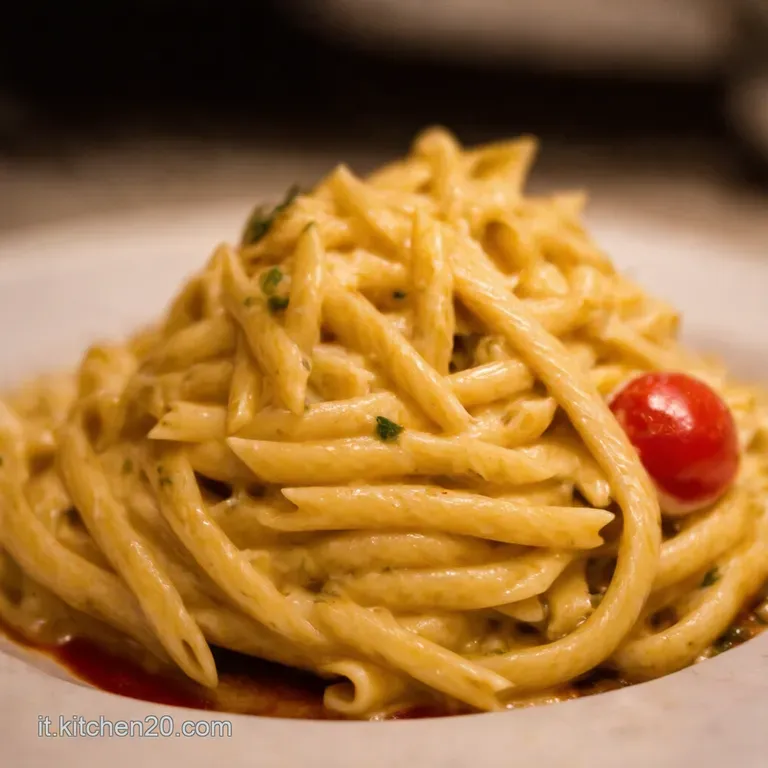 Pasta Alla Caprese Cremosa Con Philadelphia presentation