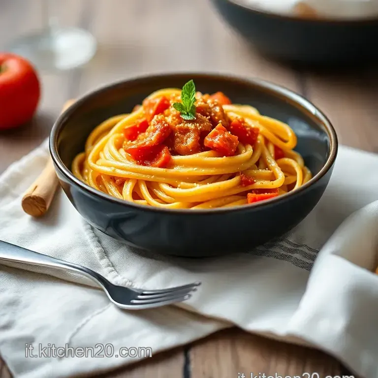 Pasta Alla Melanzana Perfetta presentation