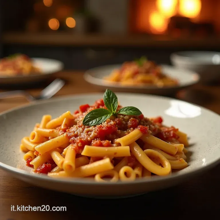 Pasta Al Forno Rustica Con Peperonata Mediterranea E Fior Di Latte presentation