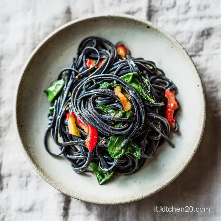 Pasta con il Nero di Seppia alla Siciliana