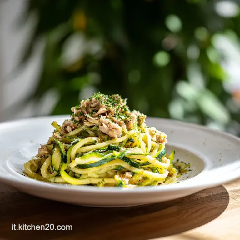 Pasta Zucchine e Tonno Cremosa Senza Panna