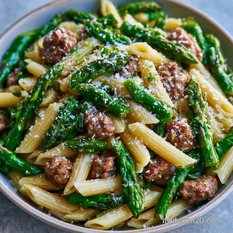 Penne Asparagi e Salsiccia: Cremose e Saporite