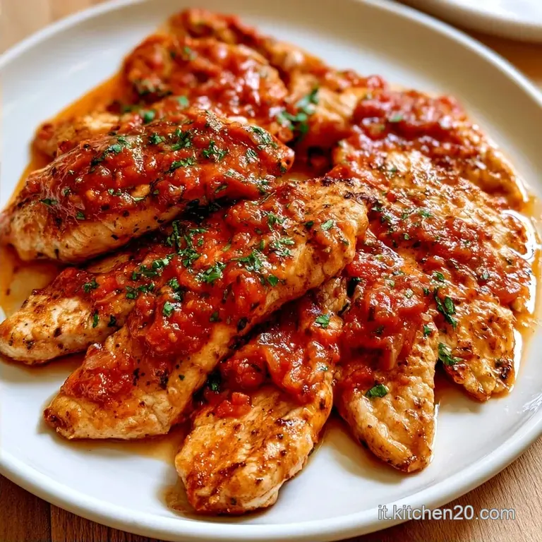 Petto di Pollo alla Pizzaiola Light in 35 Minuti