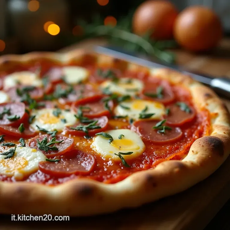 Pizza Rustica Ricca Scarola Saltata Stracchino Filante E Cuore Di Salame presentation