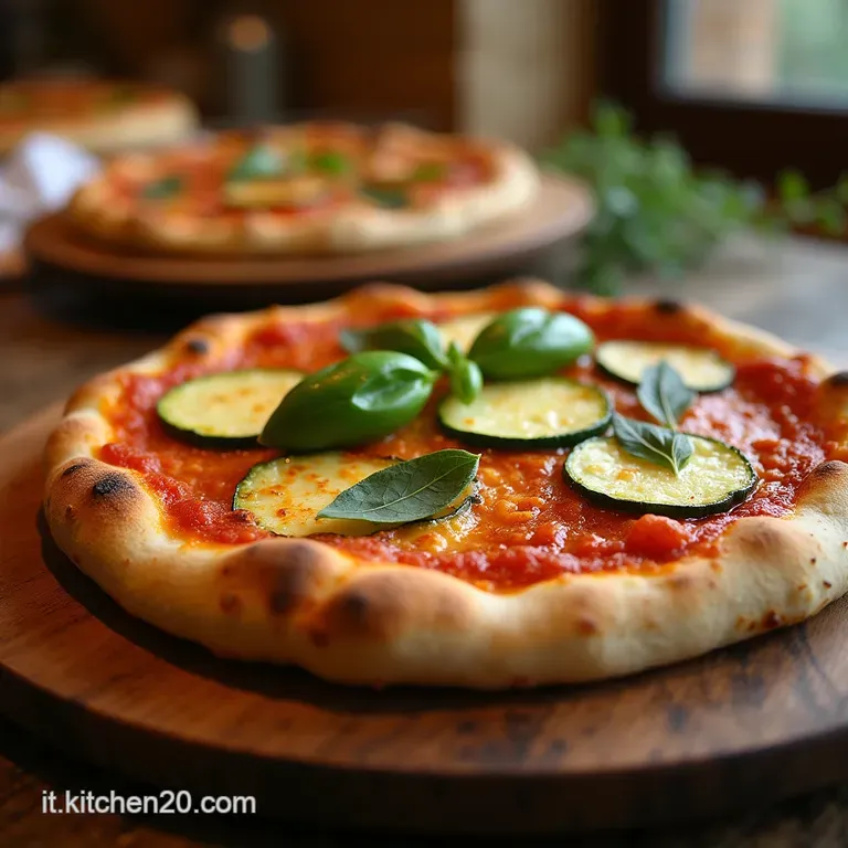 Pizza Estiva Capricciosa Su Base Croccante Di Zucchine Senza Farina E Leggerissima presentation