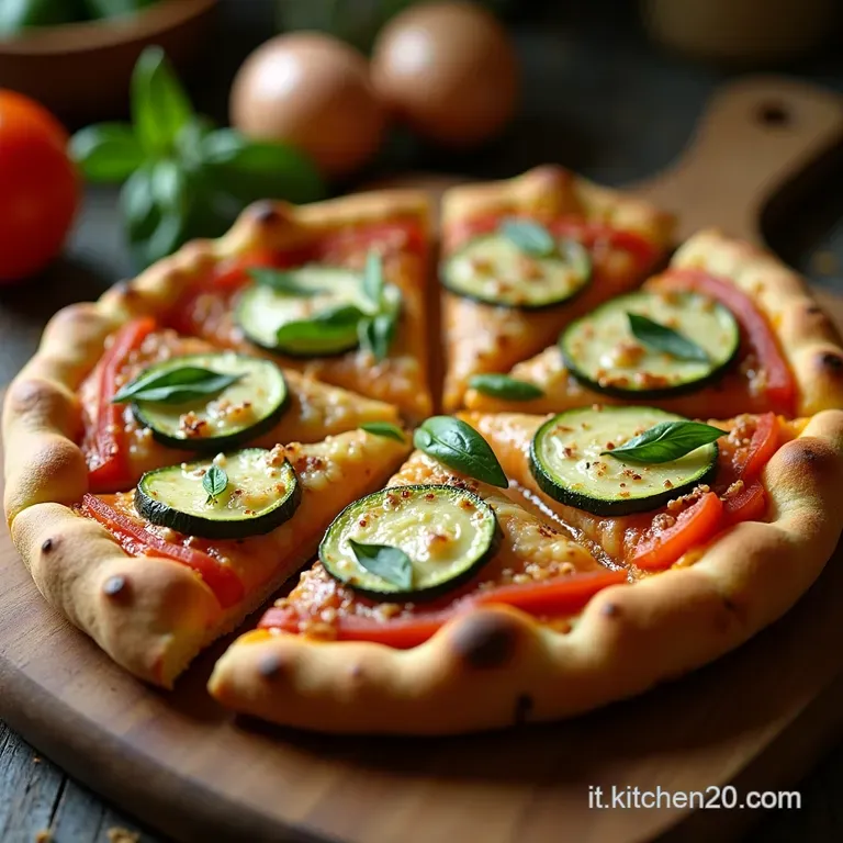 Capricciosa Estiva Pizza Filante Di Zucchine Senza Glutine presentation