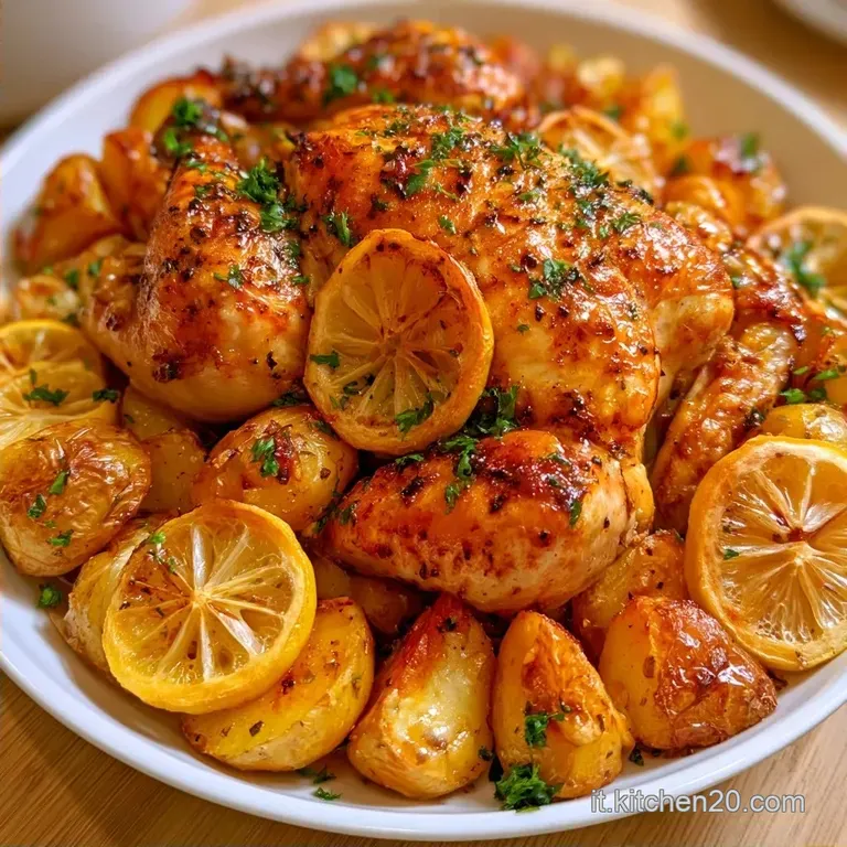 Pollo Al Forno con Patate Croccanti