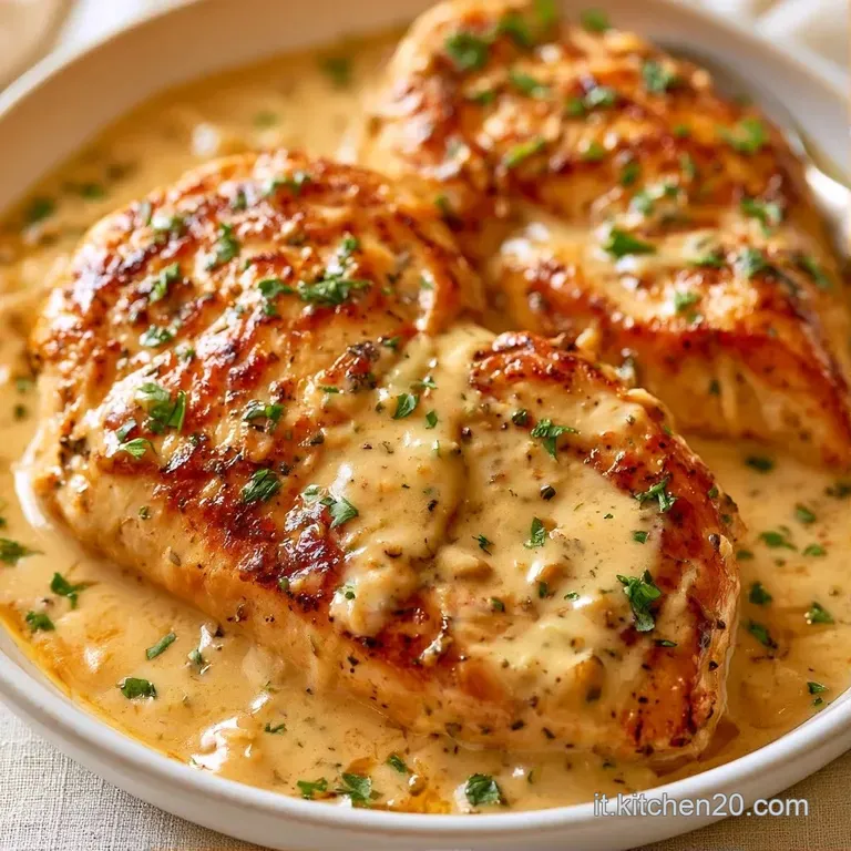 Filetti di pollo croccanti adagiati su una vellutata salsa al limone, decorati con scorza grattugiata e un rametto verde.