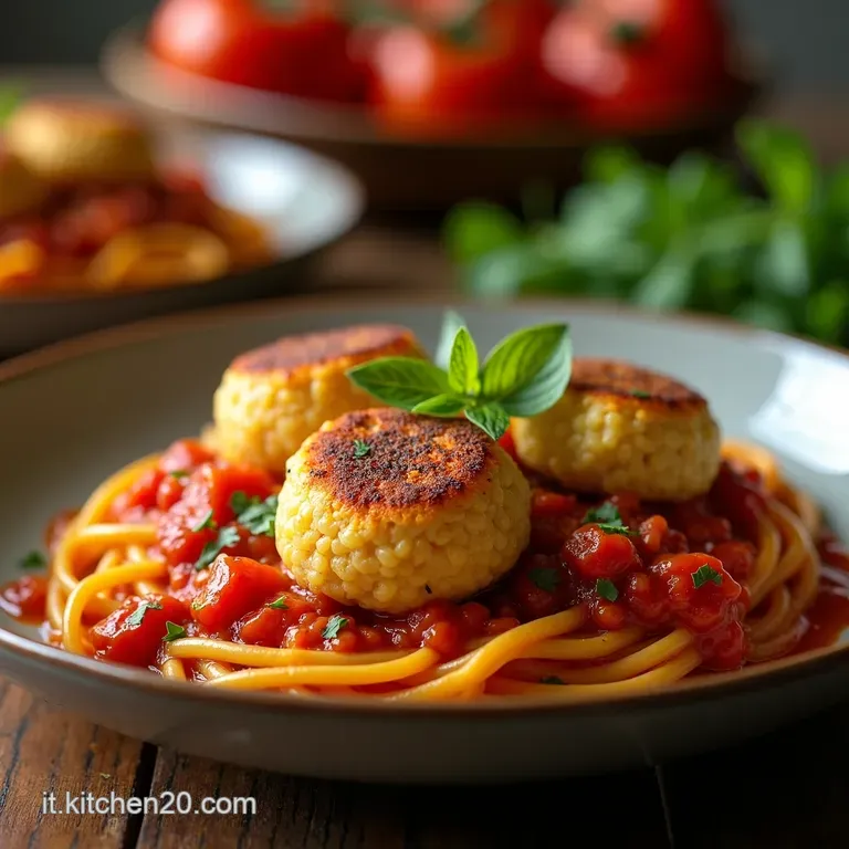 Polpette Di Lenticchie Al Sugo presentation