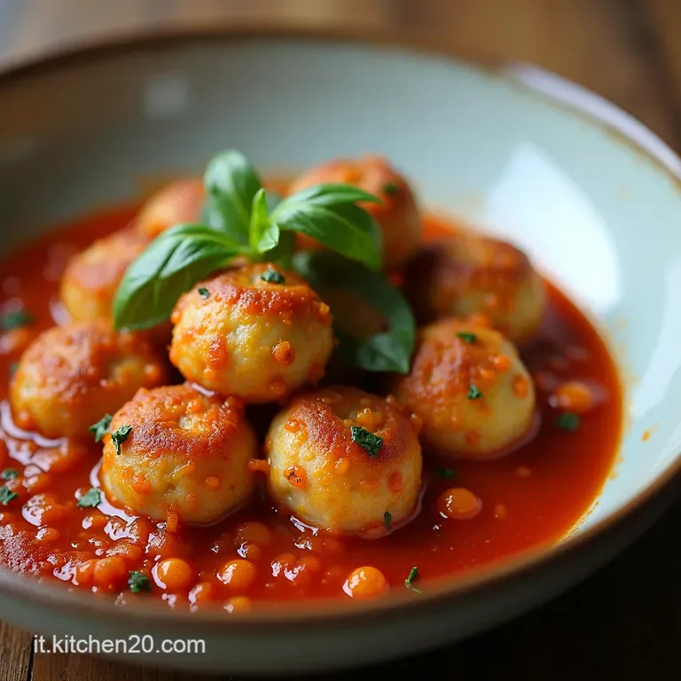 Polpette di Lenticchie al Sugo