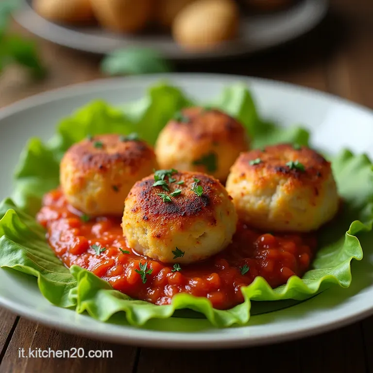 Polpette della Nonna al Forno Filanti Succose e Servite su un Letto di Pur&egrave; Croccante