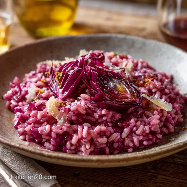 Risotto al Radicchio e Gorgonzola Vellutato