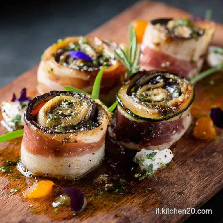 Antipasto: Roll&egrave; Di Melanzane Classico Rivisitato presentation