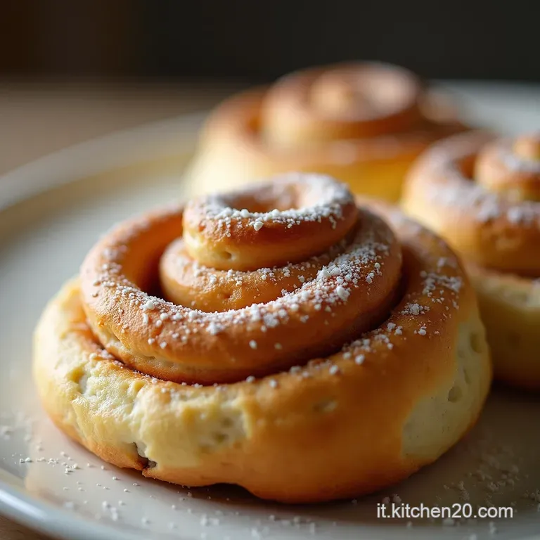 Girati e Sprofonda I Cinnamon Rolls Pi&ugrave; Soffici di Sempre Bagnati nella Panna Pesante